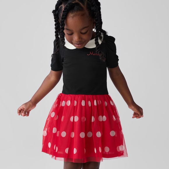 GAP Other - GAP Black Top with Red Polka Dot Skirt Girls Dress